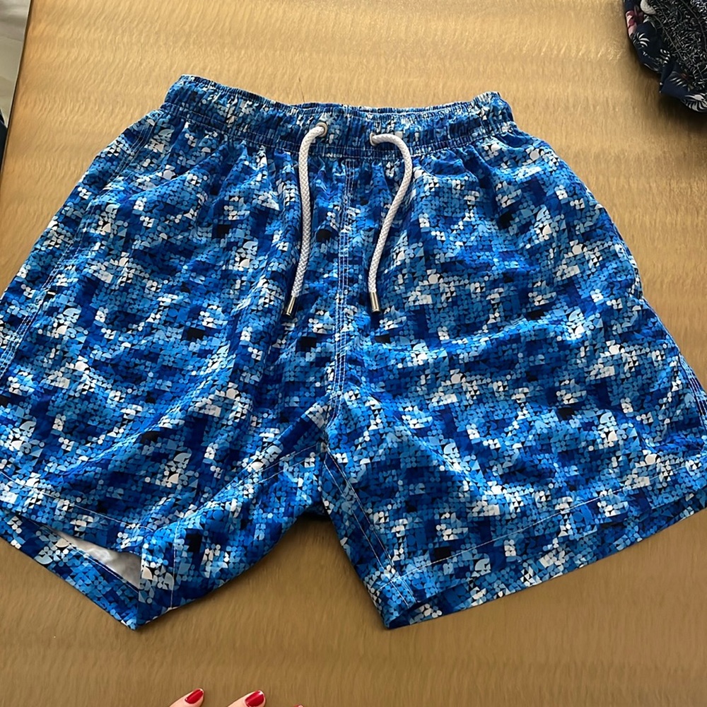 Blue Bertigo Men’s Swim Trunks